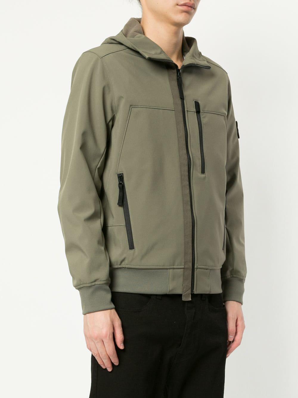 Stone Island Synthetic Q0522 Soft Shell-r Jacket in Green for Men - Lyst
