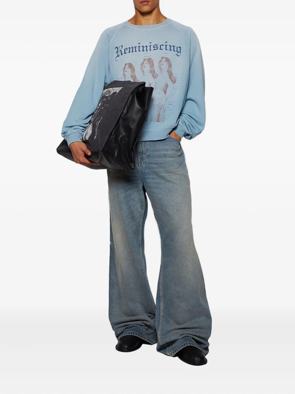 Enfants Riches Deprimes Reminiscing Raglan Graphic Sweatshirt in