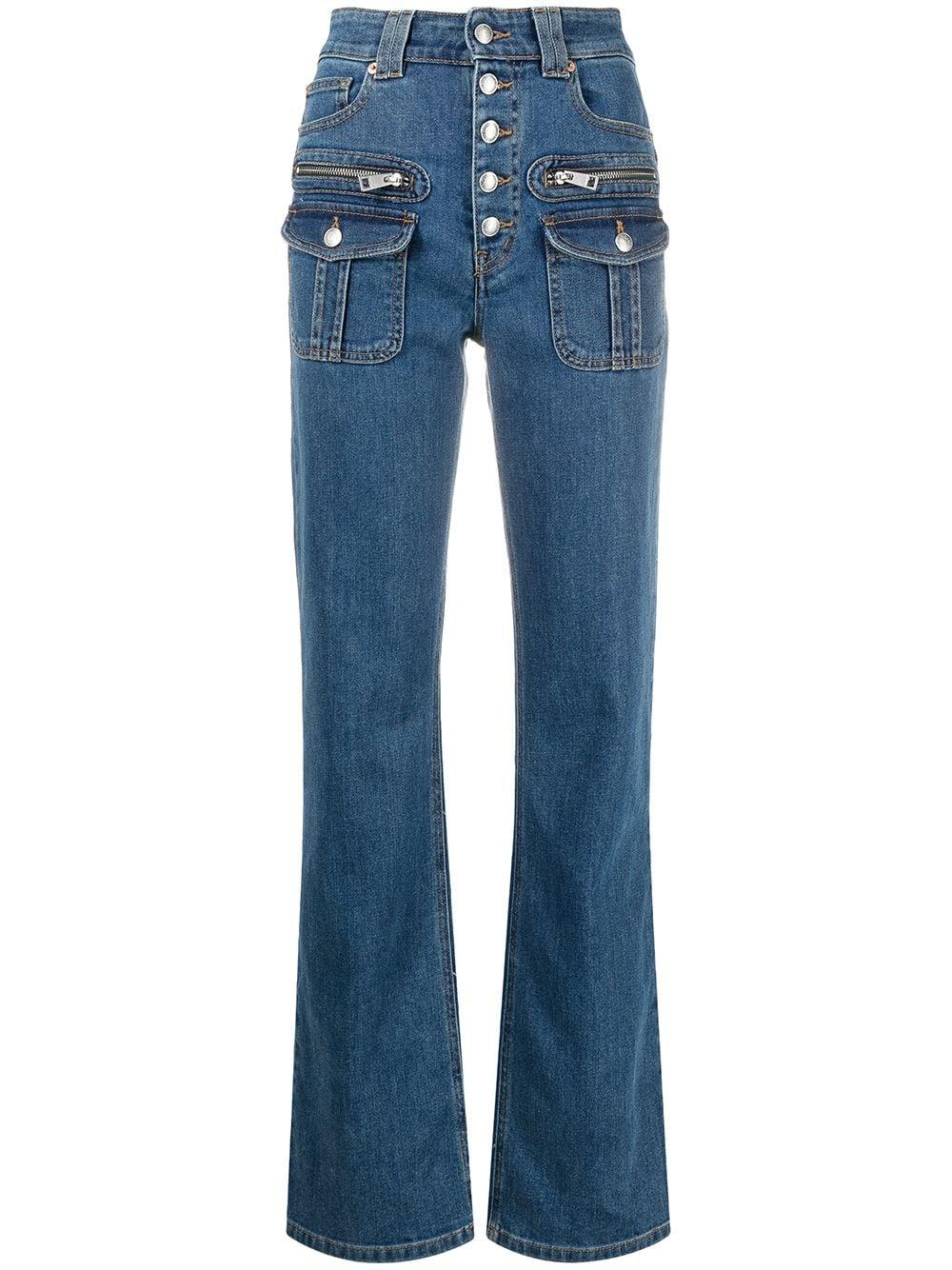 Zadig & Voltaire Eyes High-rise Straight Jeans in Blue | Lyst