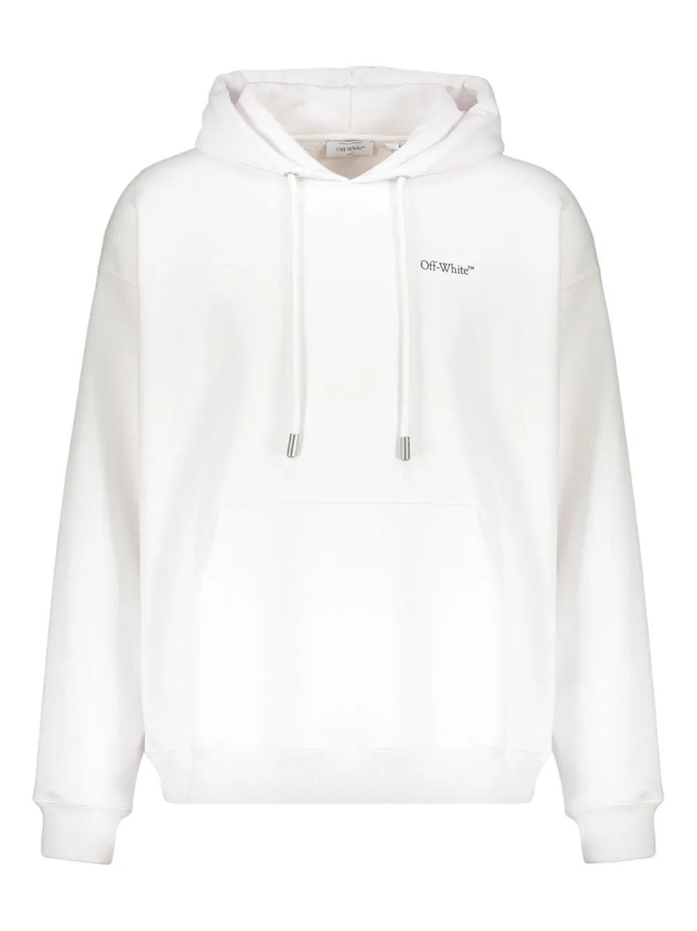 Off-White c/o Virgil Abloh Drawstring Hoodie in White for Men Lyst