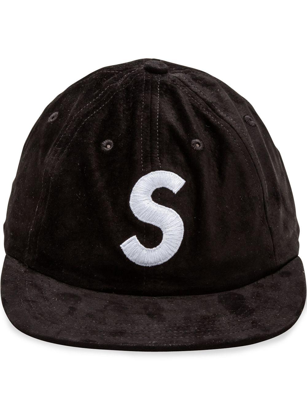 信頼】 Corduroy Supreme S Black cap 6panel Logo - キャップ - alrc.asia
