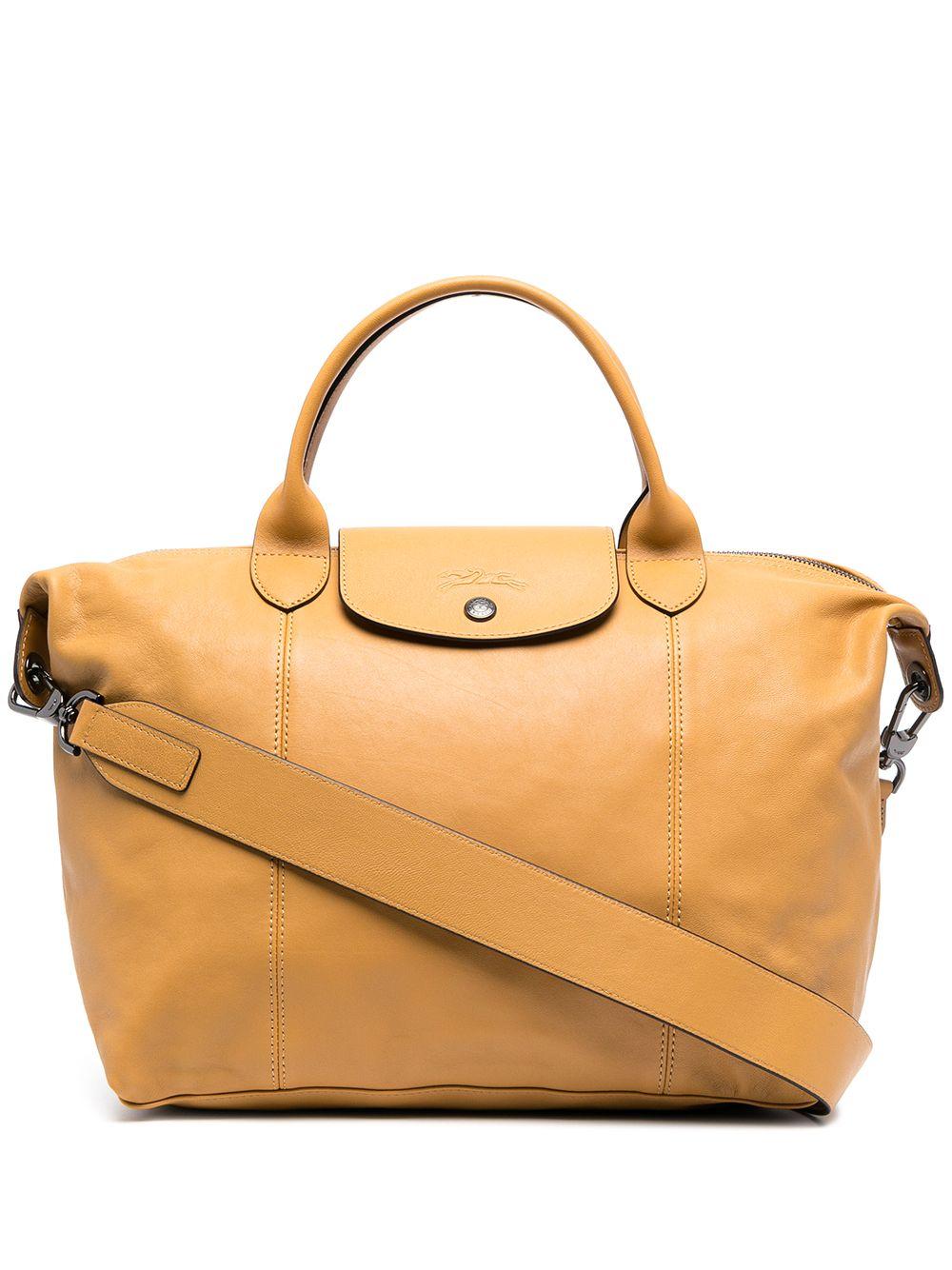 longchamp cuir brown