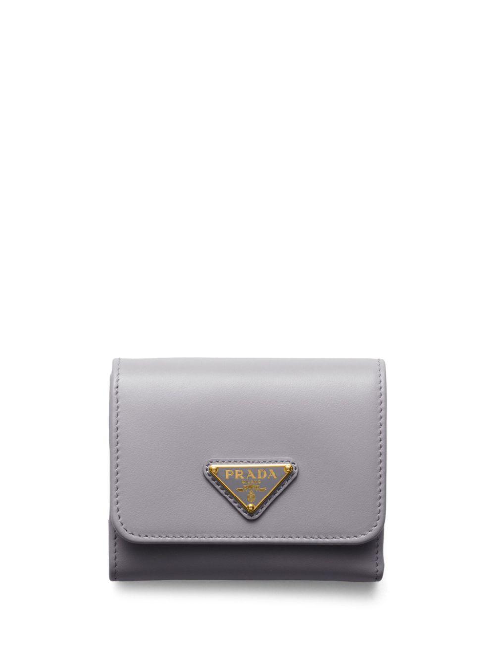 Prada レディース グレー レザー 財布 S 財布 & カードホルダー