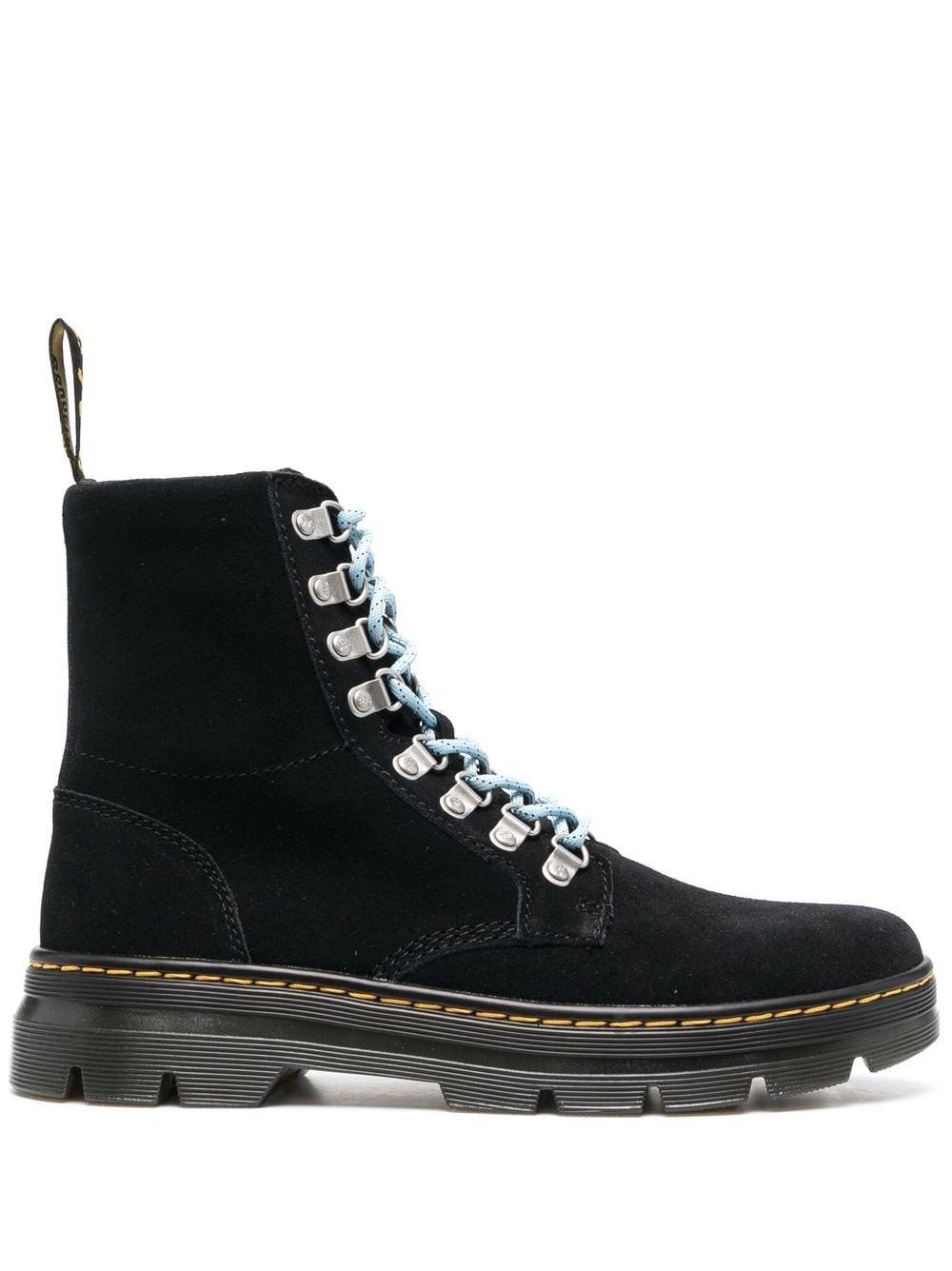 Dr. Martens Combs Suede Utility Boots in Black for Men Lyst