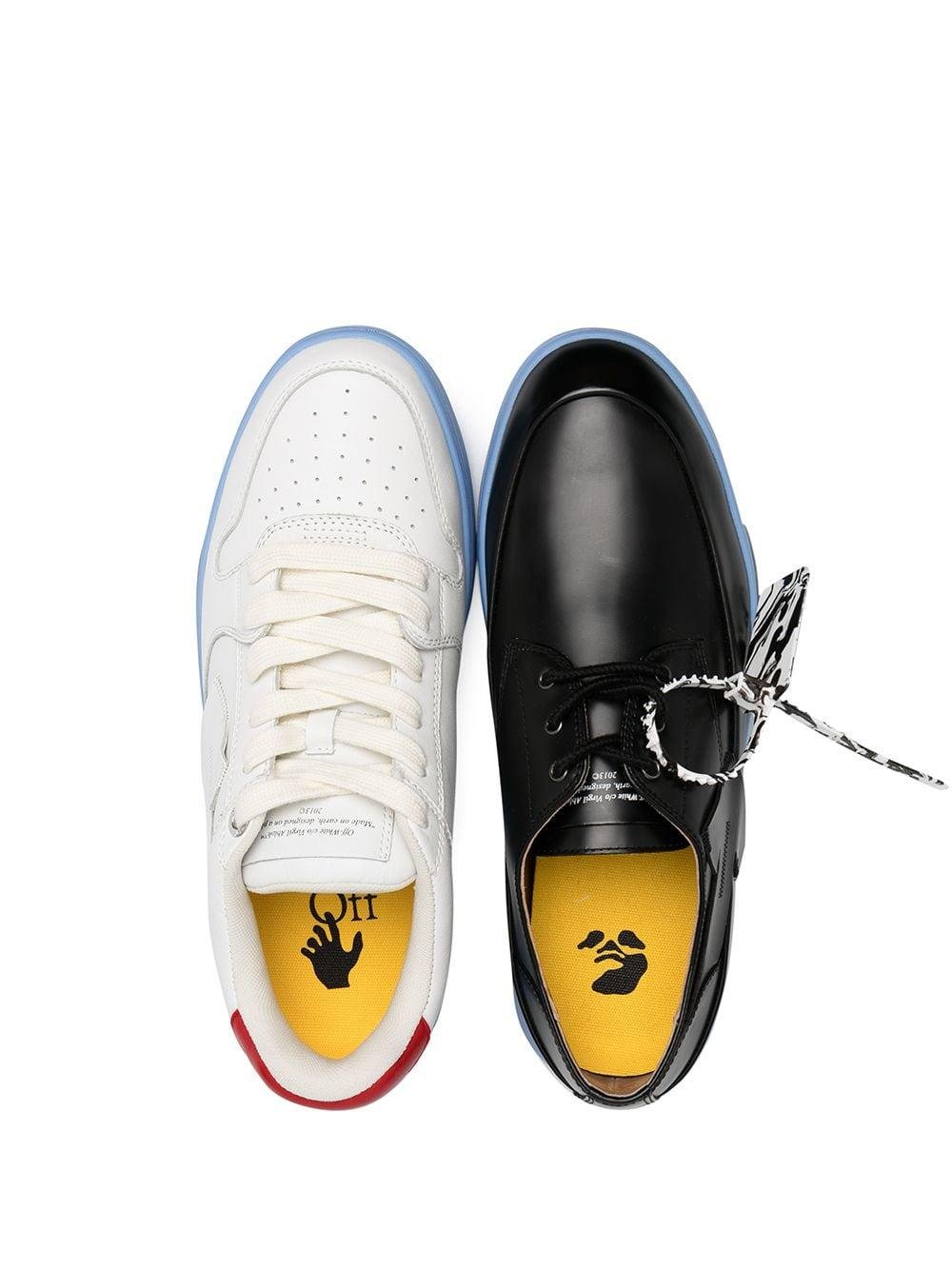 Off-White c/o Virgil Abloh Black & White Half Half Sneakers for Men | Lyst