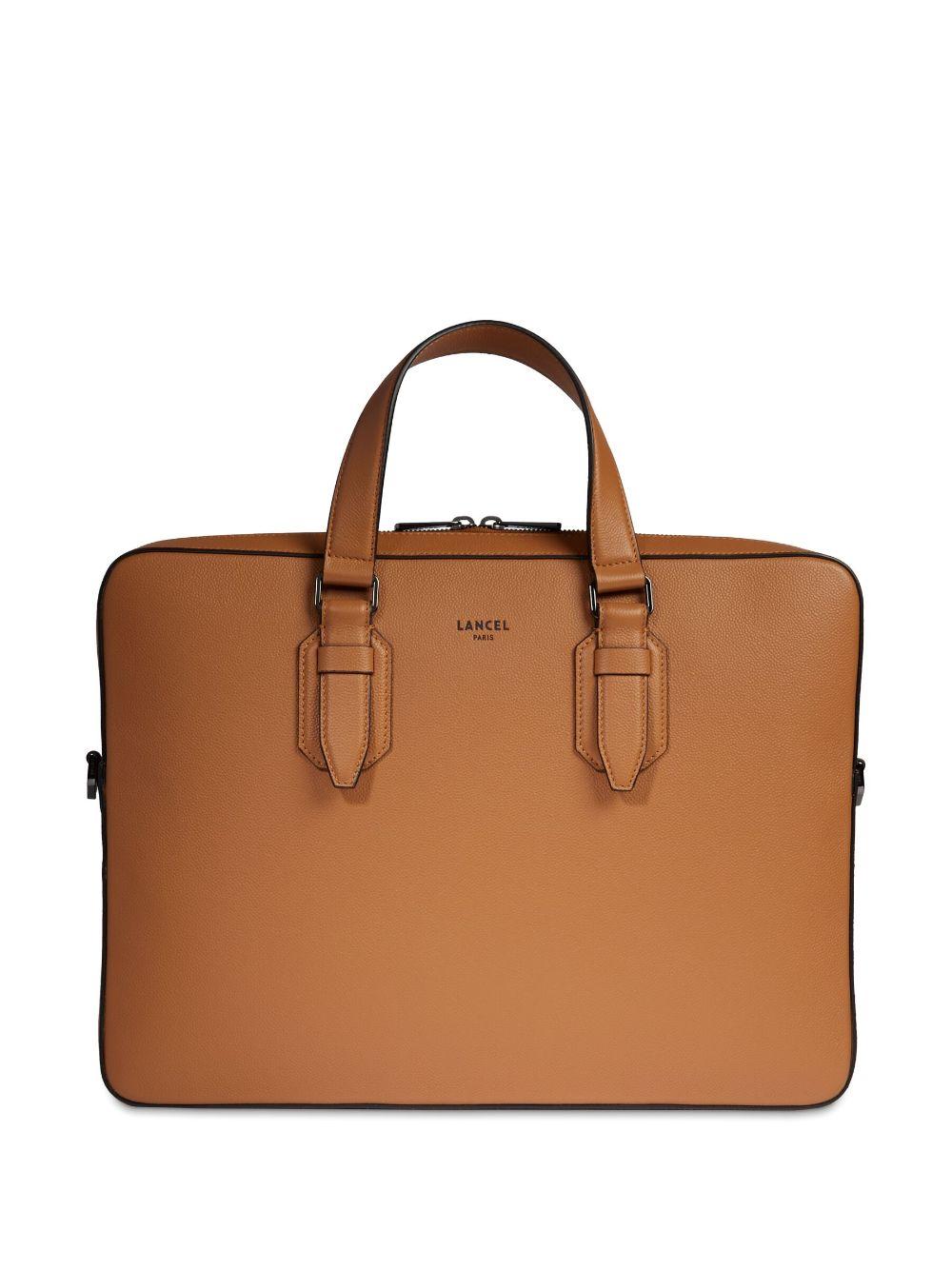 Lancel メンズ ブラウン Charlie De ビジネスバッグ ブリーフケース 