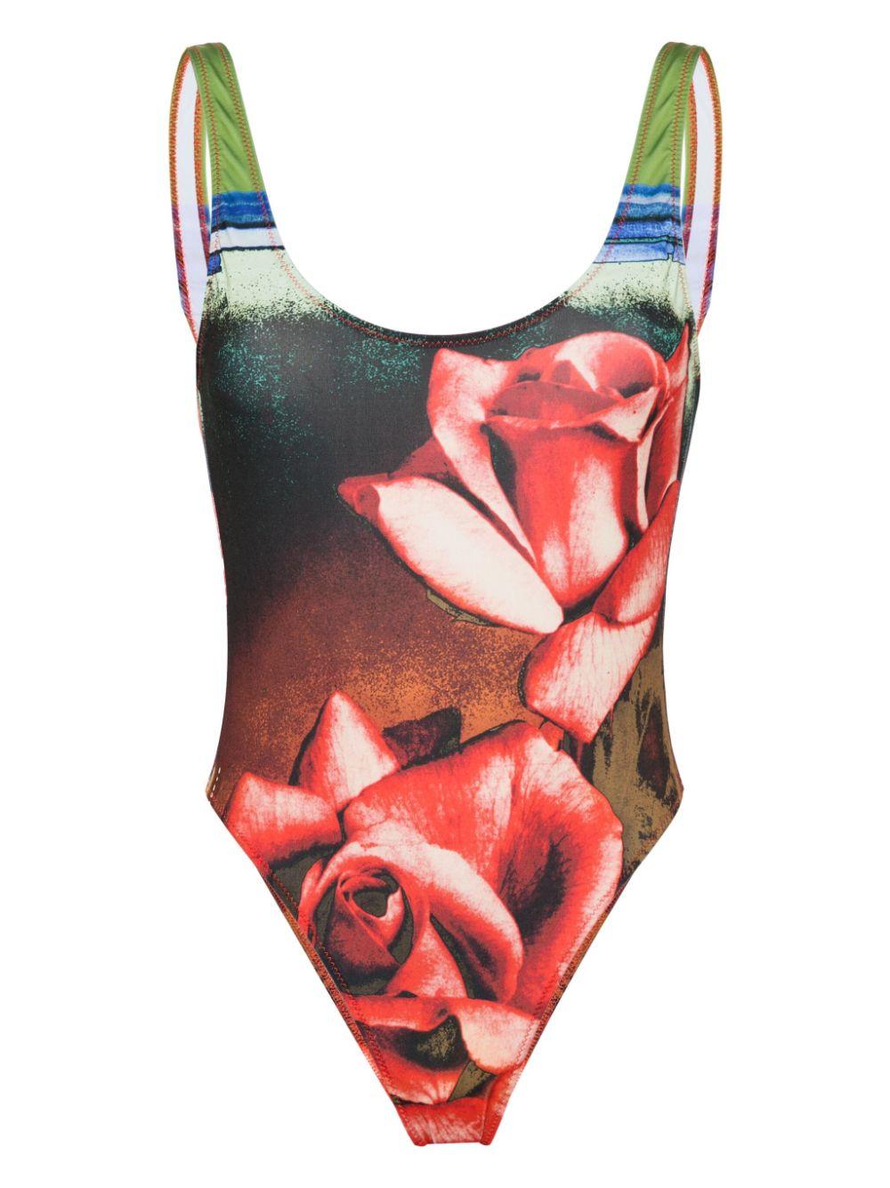 Jean Paul Gaultier レディース レッド The Red Roses ワンピース水着  