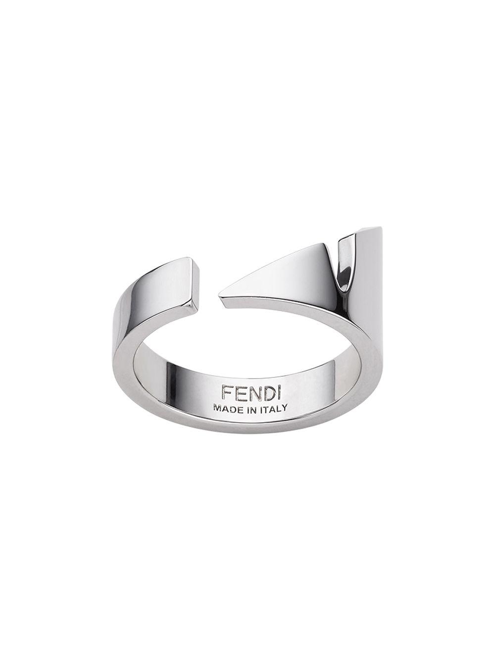 Fendi Corner Bugs Motif Ring in Silver (Metallic) for Men Lyst