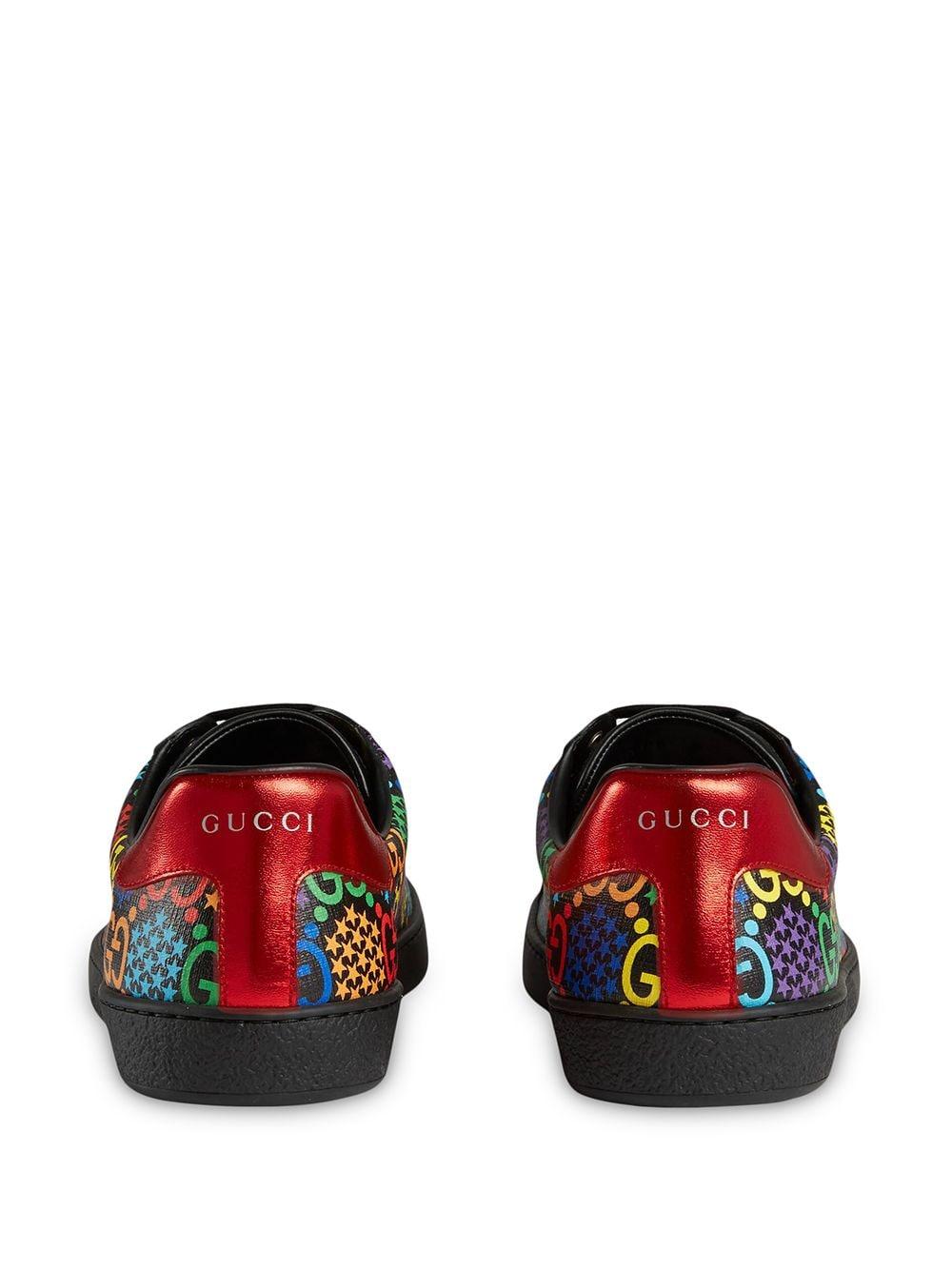 Gucci キャンバス グッチ エース Ggサイケデリック メンズ スニーカー カラー ブラック メンズ Lyst Gucci キャンバス グッチ エース Ggサイケデリック メンズ スニーカー カラー ブラック メンズ Lyst
