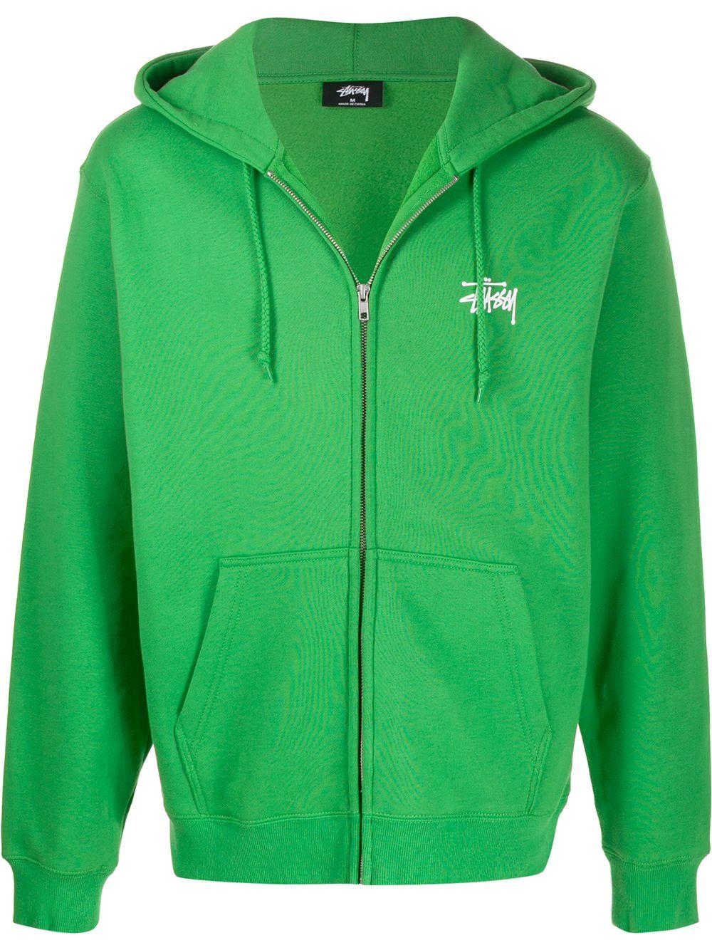 kelly green zip up hoodie