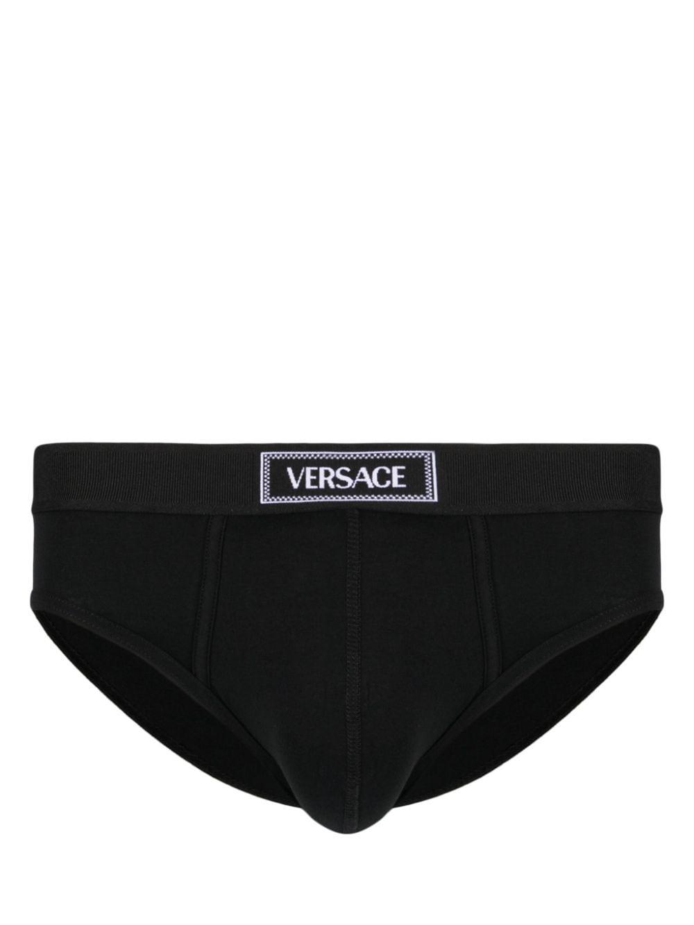 Versace Greca-waistband Logo Boxers - Farfetch