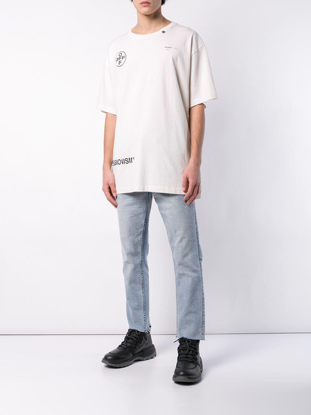 Off-White c/o Virgil Abloh Cotton Impressionism S/s T-shirt in White ...