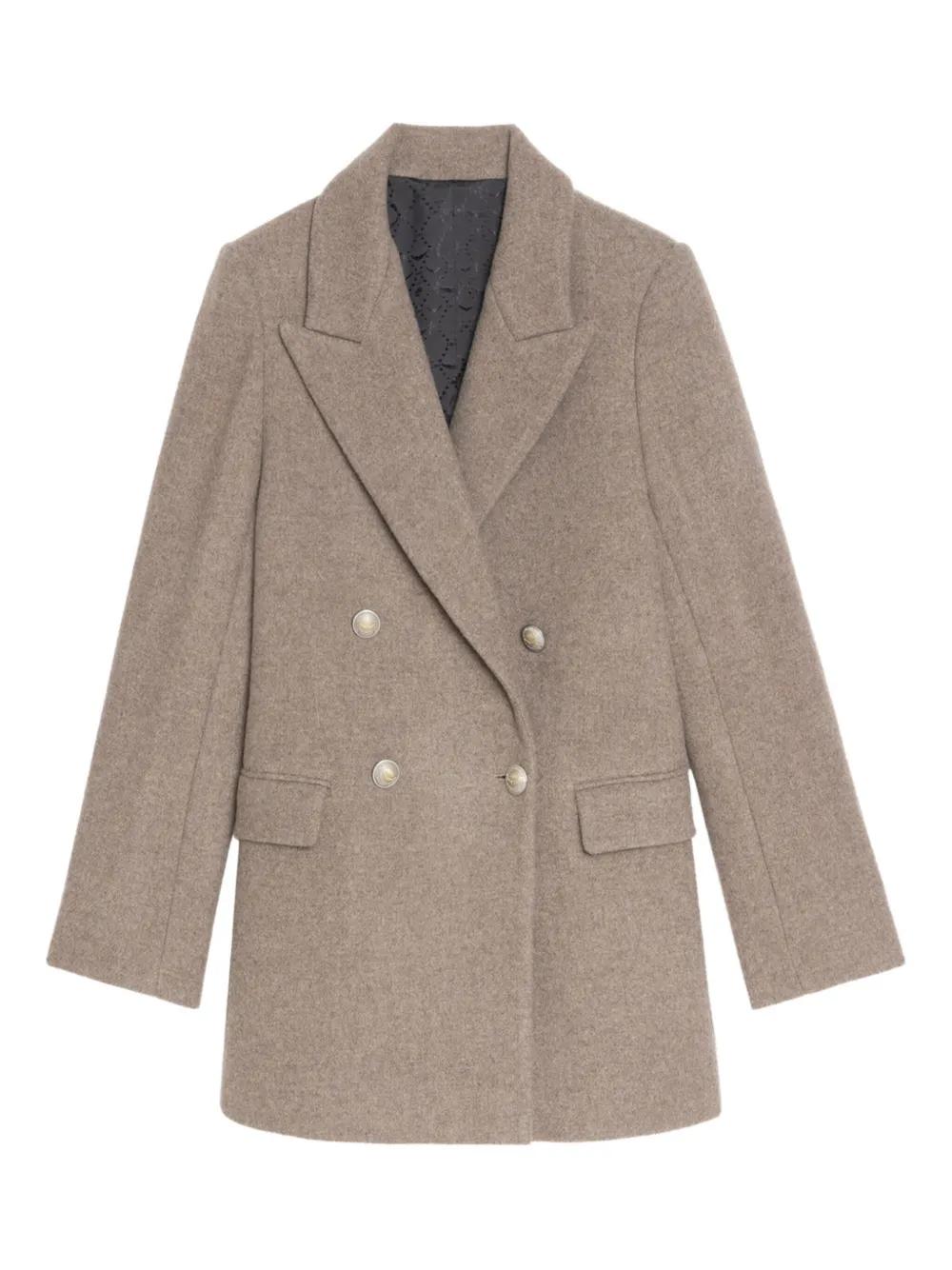 zadig & voltaire　スタッズ付き　チェスターコート 本日まで値下げチェスターコート コート レディース 秋冬
