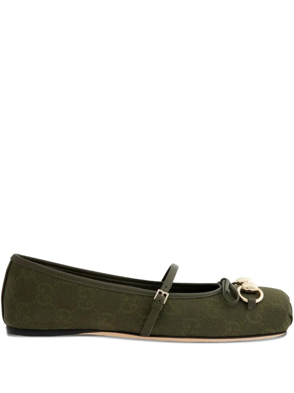 バレエシューズ GUCCI BALLERINE SHOES (814321FAD6B 6841) GUCCI Ballerina round toe Horsebit Ballerina | TheDoubleF