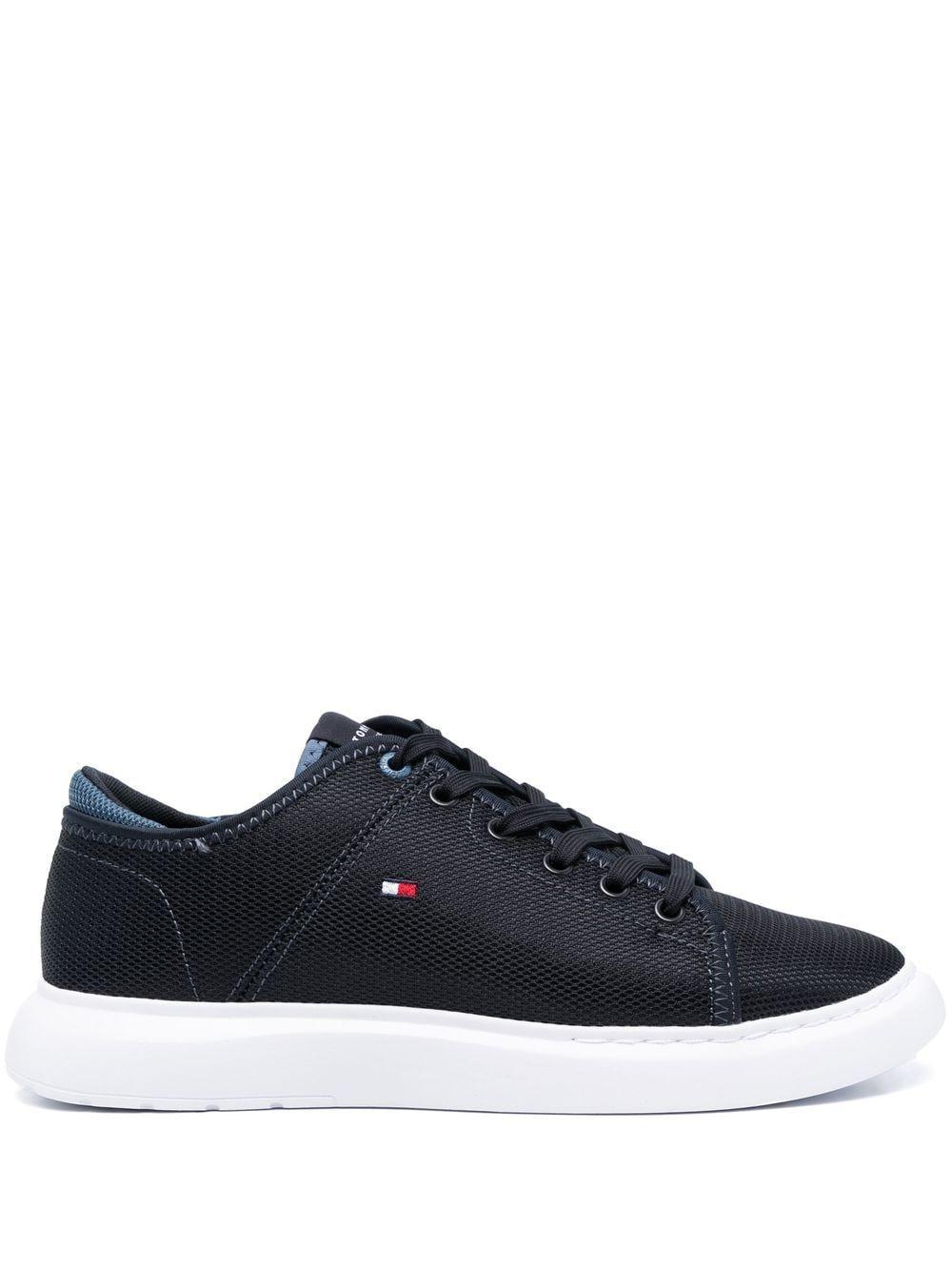Tommy Hilfiger Embroidered Logo Mesh Lowtop Sneakers in Blue for Men