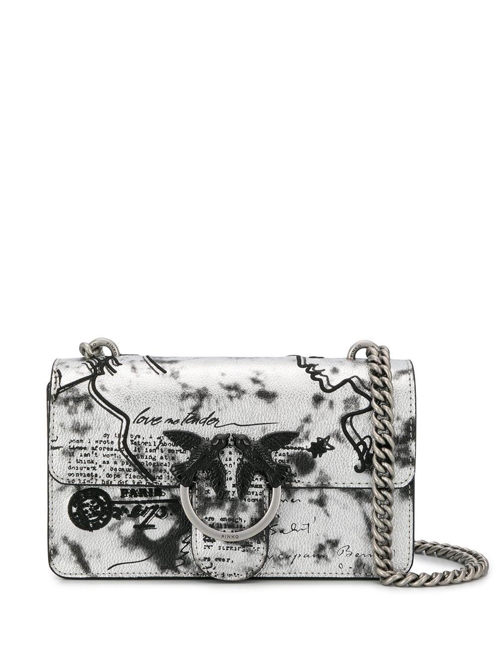 pinko silver bag