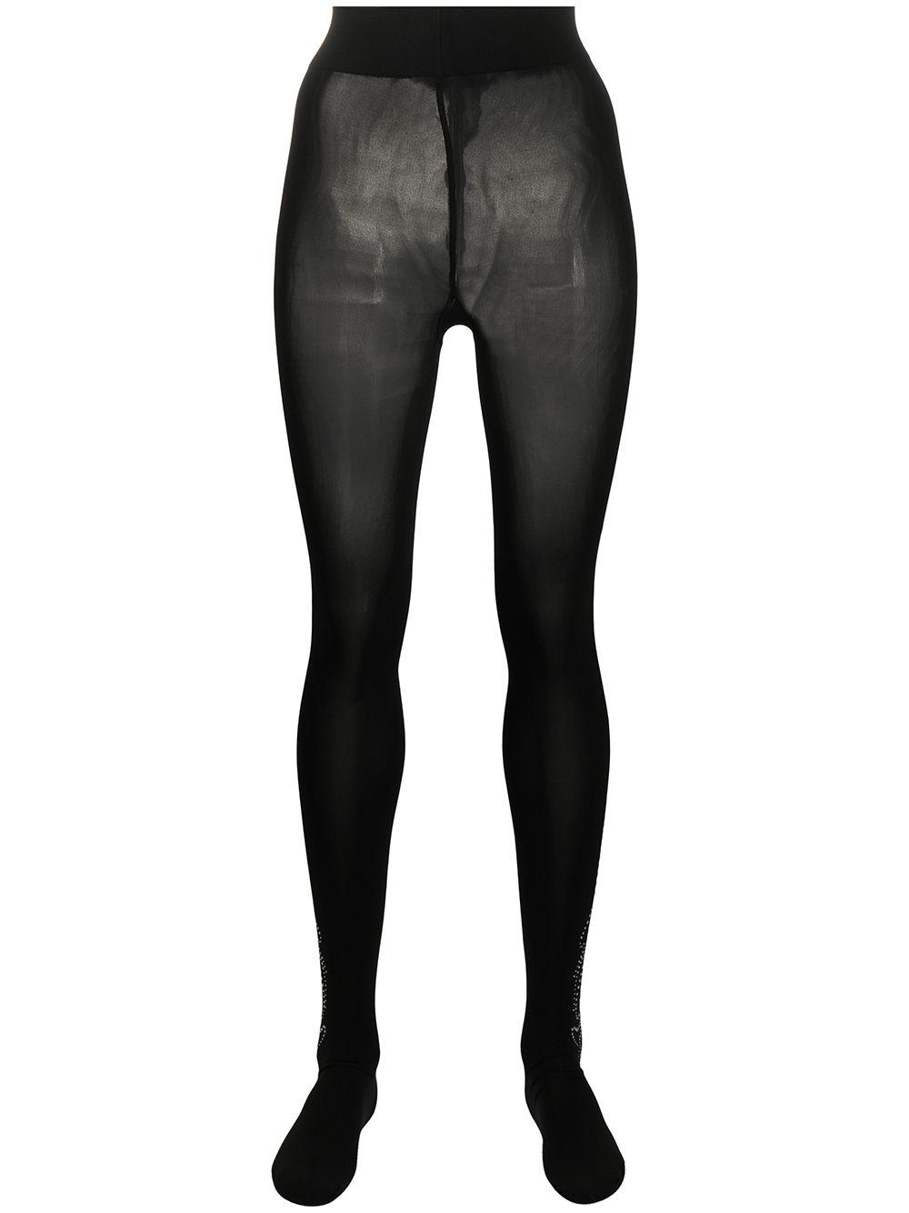 womens black minerva embellished tights