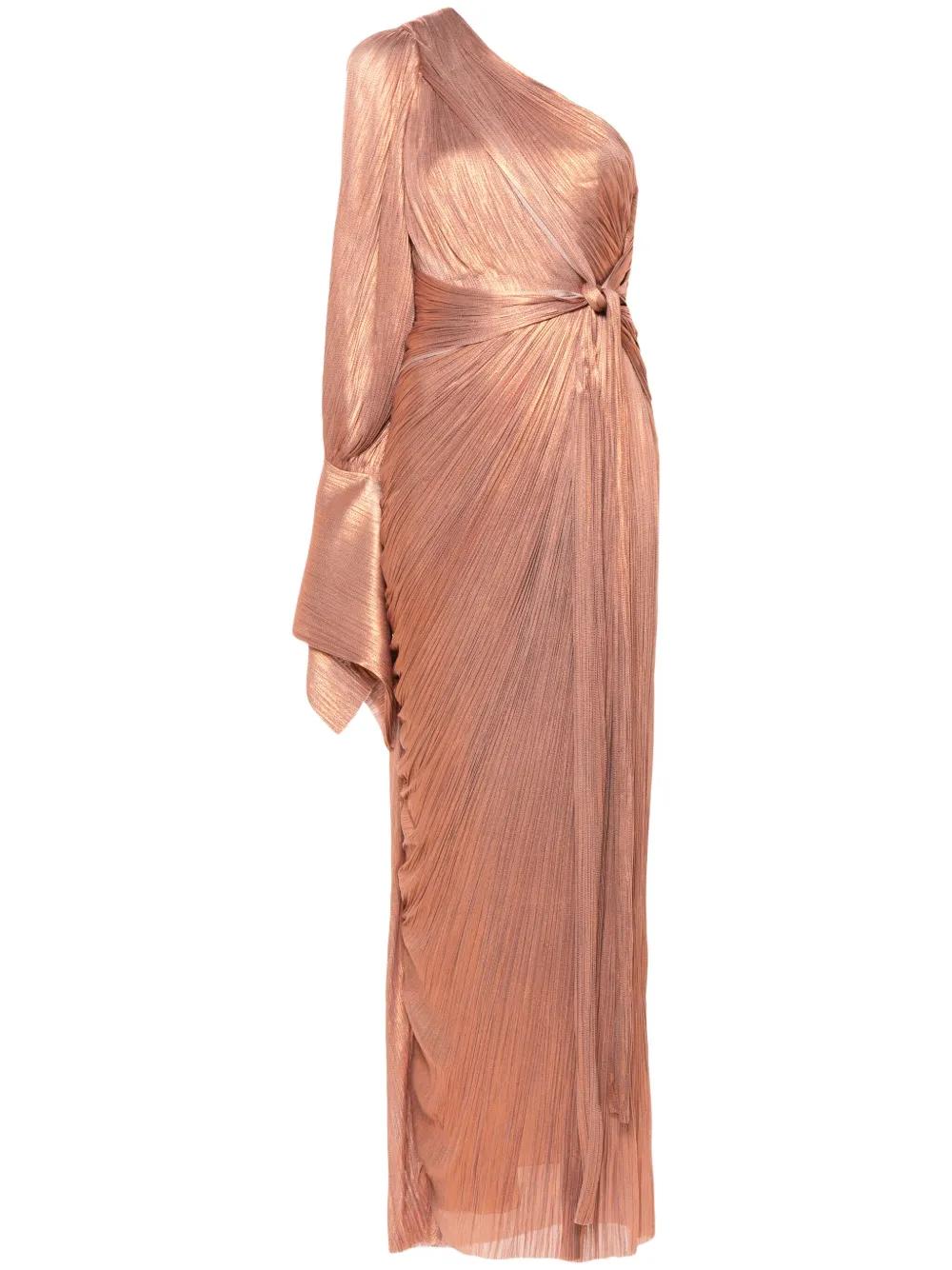 maria lucia hohan orange dress Maria Lucia Hohan Piper Silk Long Dress In Orange
