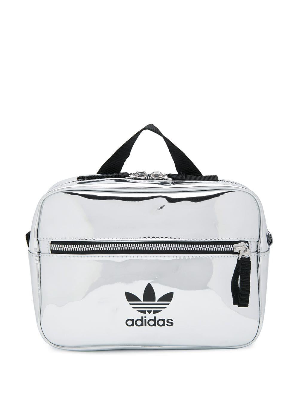 silver adidas backpack