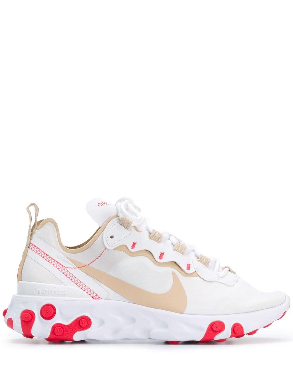 nike react beige rouge