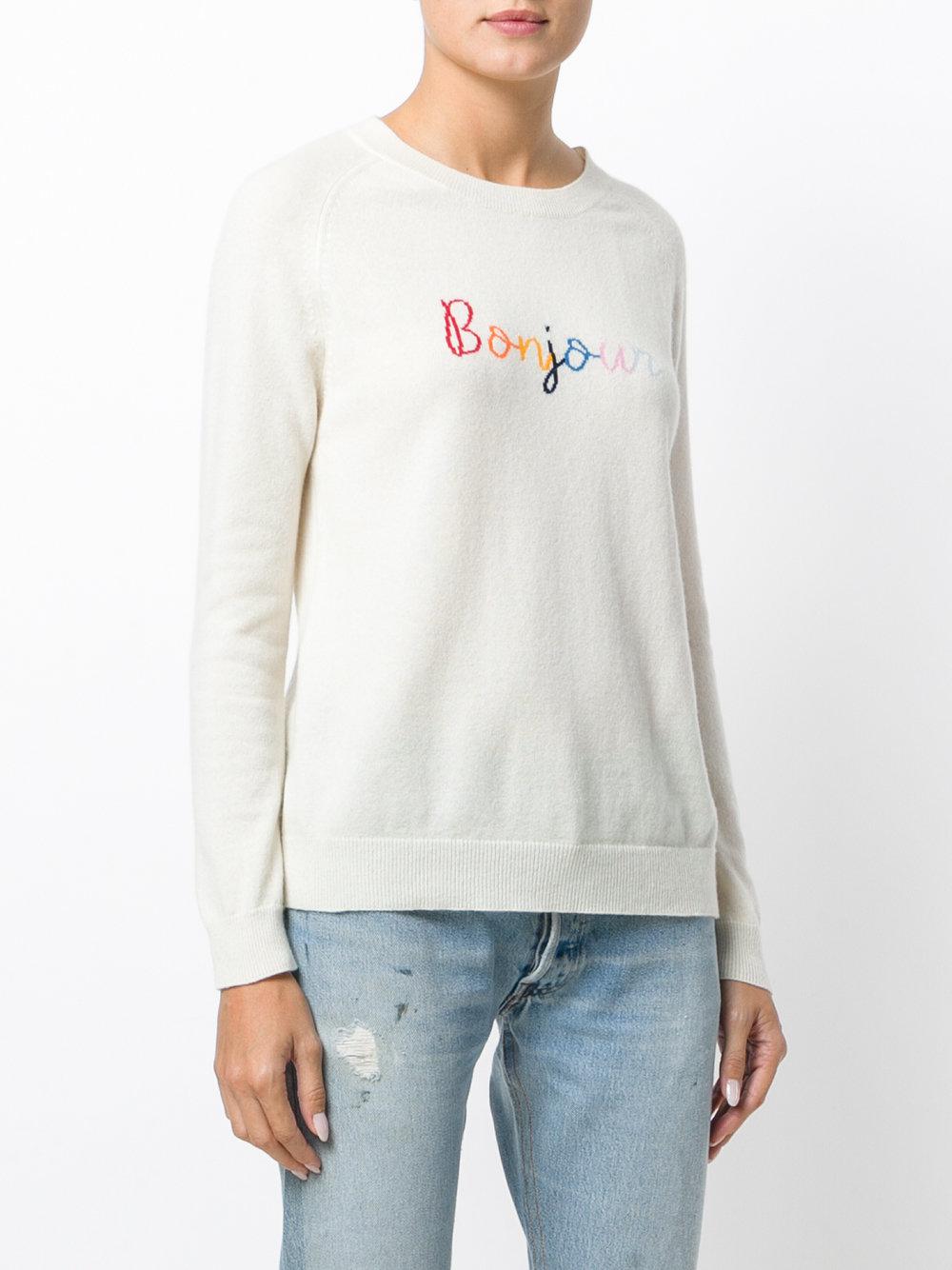 Chinti & Parker Cashmere Bonjour Jumper in White - Lyst