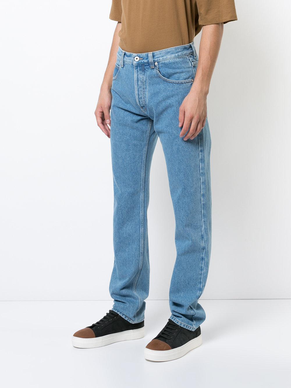 Loewe Denim Regular Long Jeans in Blue for Men - Lyst