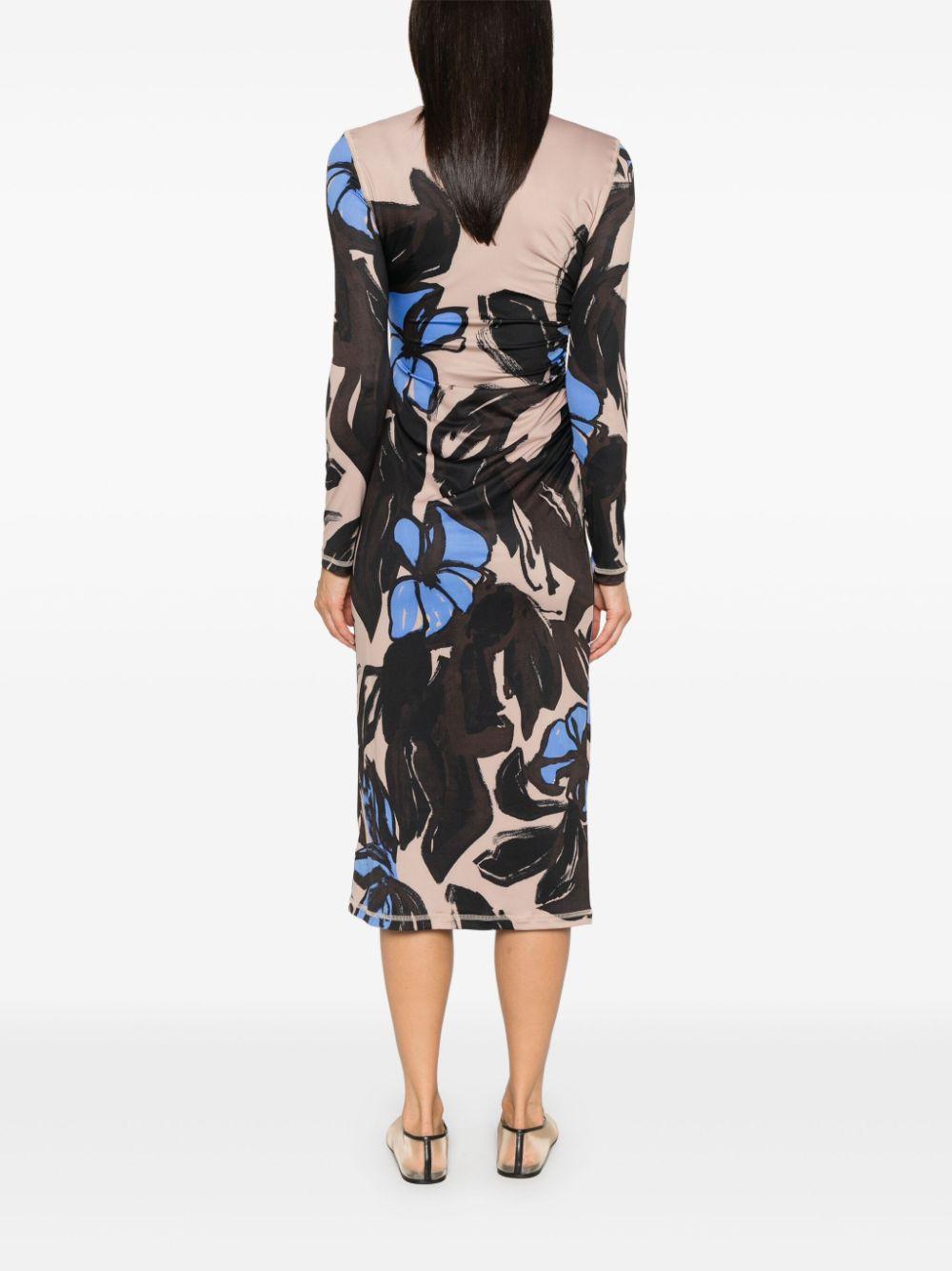 Stine Goya レディース ブラック シャーリング ドレス ワンピース 