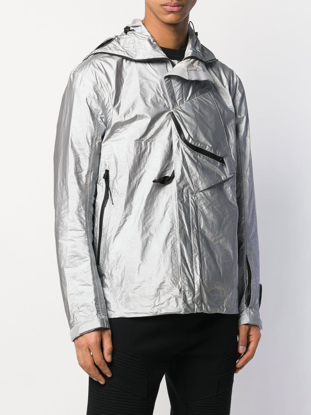 cp company silver jacket