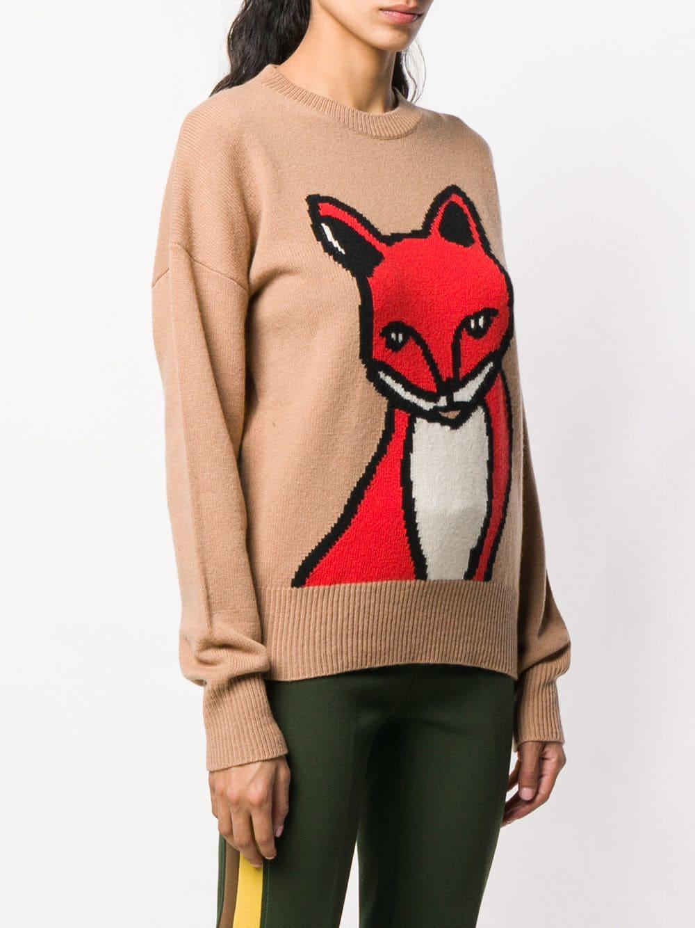 fox intarsia sweater