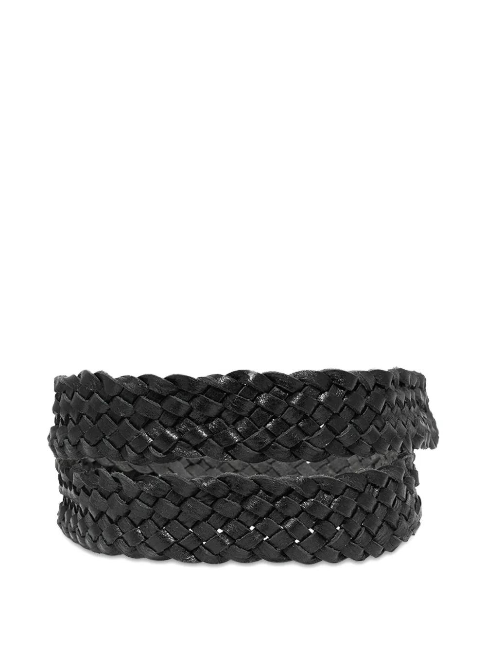 r*e様 Enfants Riches Déprimés Braided Bel Enfants Riches Deprimes Port Of Souls Braided Buckle Belt in Black