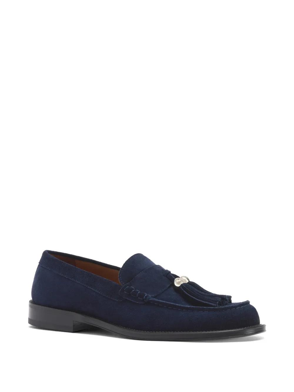 NWT Men\'s Blue Giuseppe Zanotti Suede Loafers Giuseppe Zanotti Blue Suede Kevin Loafers Size 43 Giuseppe  main image 2
