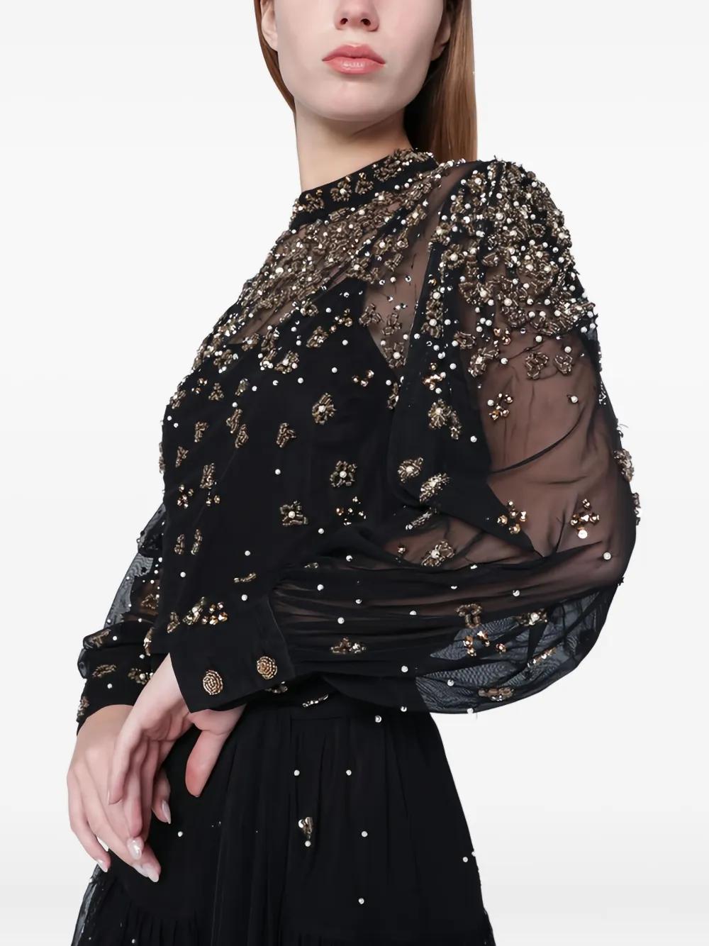dress with chiffon jacket Sheath/Column V-Neck Mother of the Bride Dresses Sequins Knee-Length Long Sleeves Jade silhouette:vacation ready Color:Bluebelle Multi professional finish empire waist dress :
