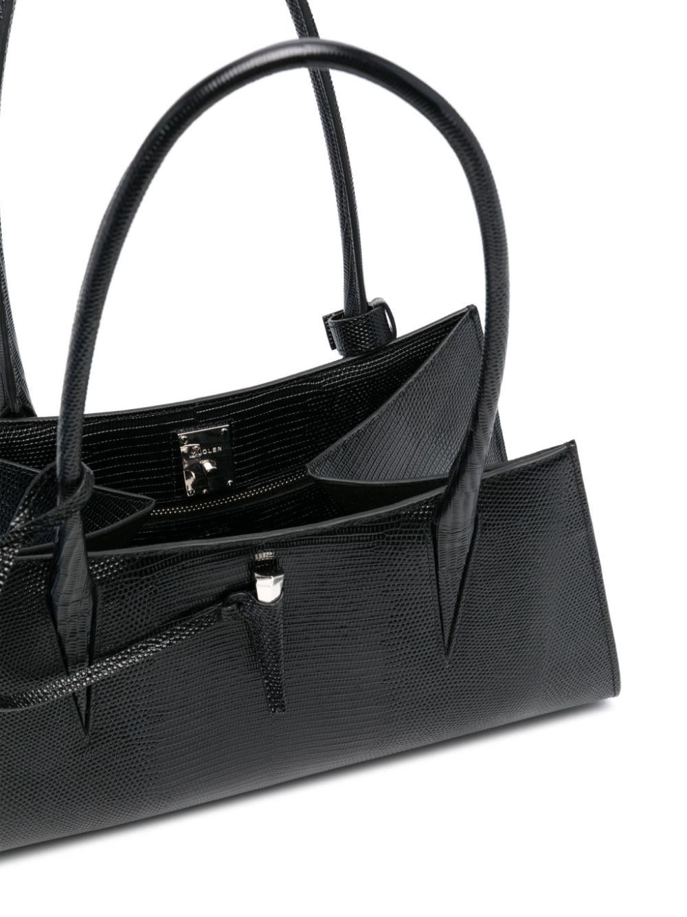 Mugler レディース ブラック Fang ショルダーバッグ ショルダーバッグ