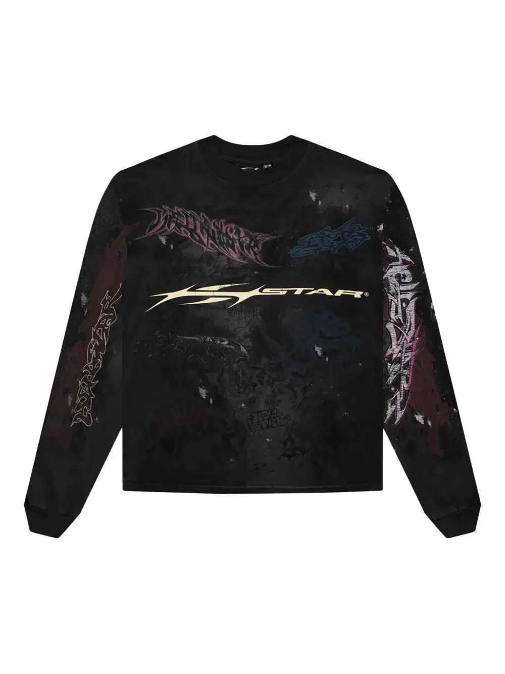 メンズ HELLSTAR グラフィティ ロングtシャツ ブラック | Lyst