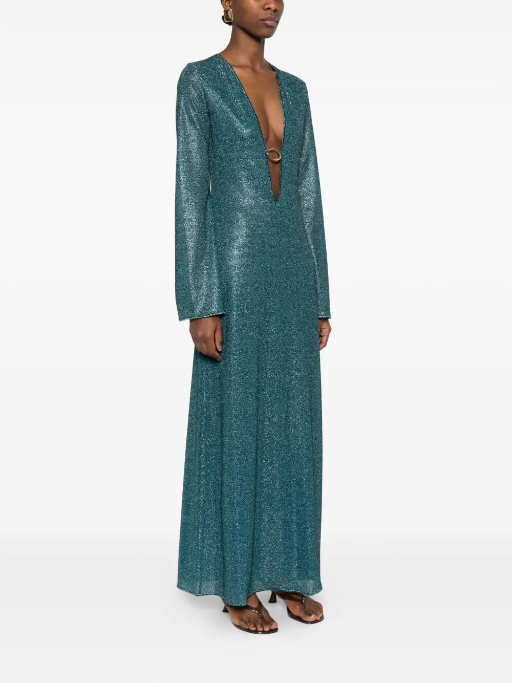 Osree Ring Cut-Out Dress in Green | Lyst