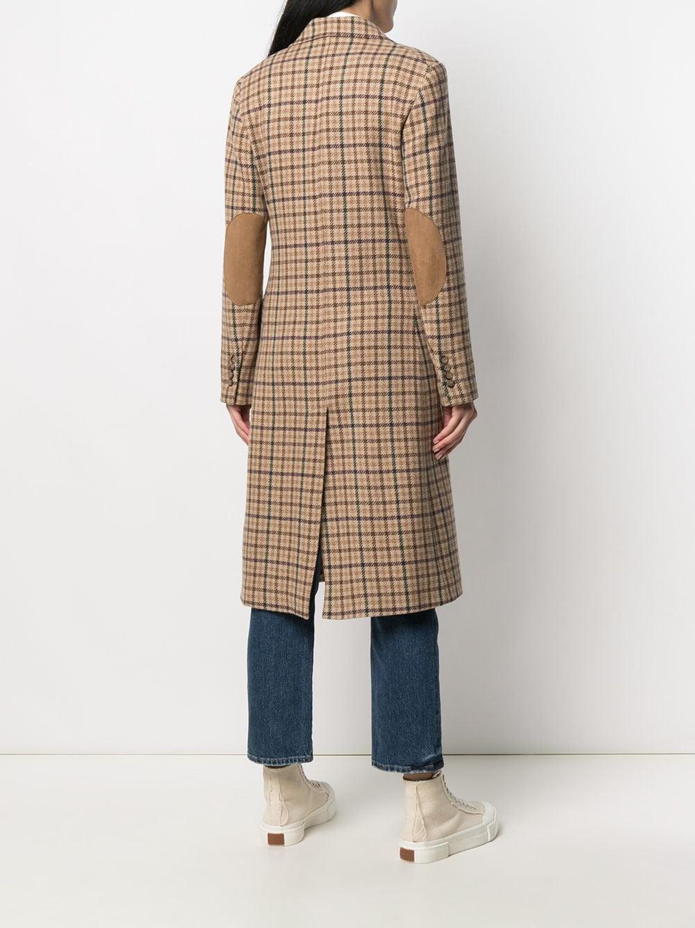Abrigo a cuadros con botones Polo Ralph Lauren de Lana de color Marrón |  Lyst