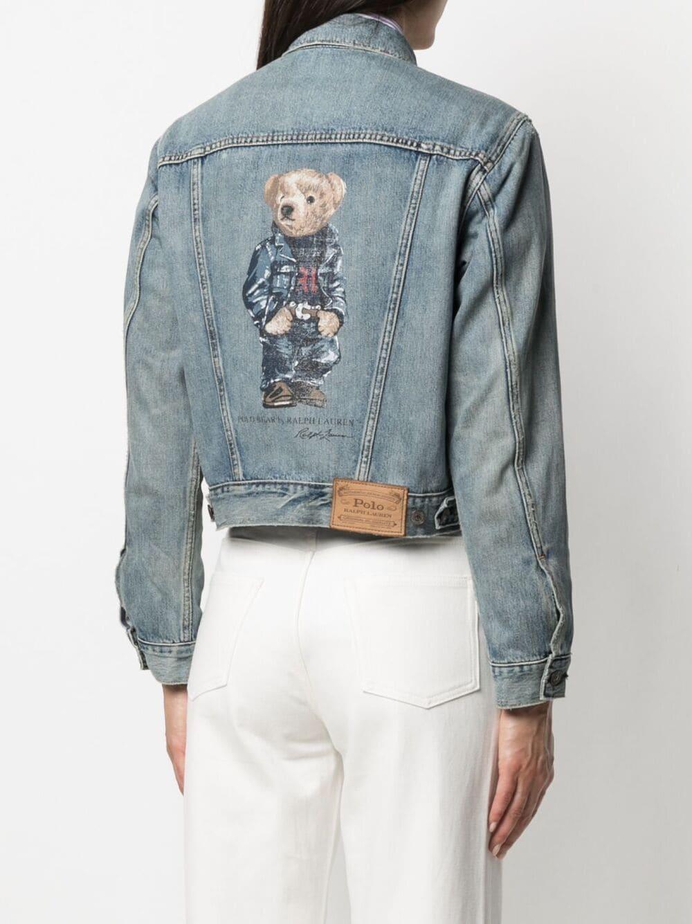 Polo Ralph Lauren Teddy Bear-print Denim Jacket in Blue | Lyst