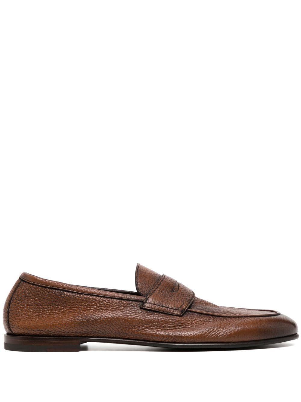 Barrett Penny-slot Leather Loafers in Brown for Men | Lyst