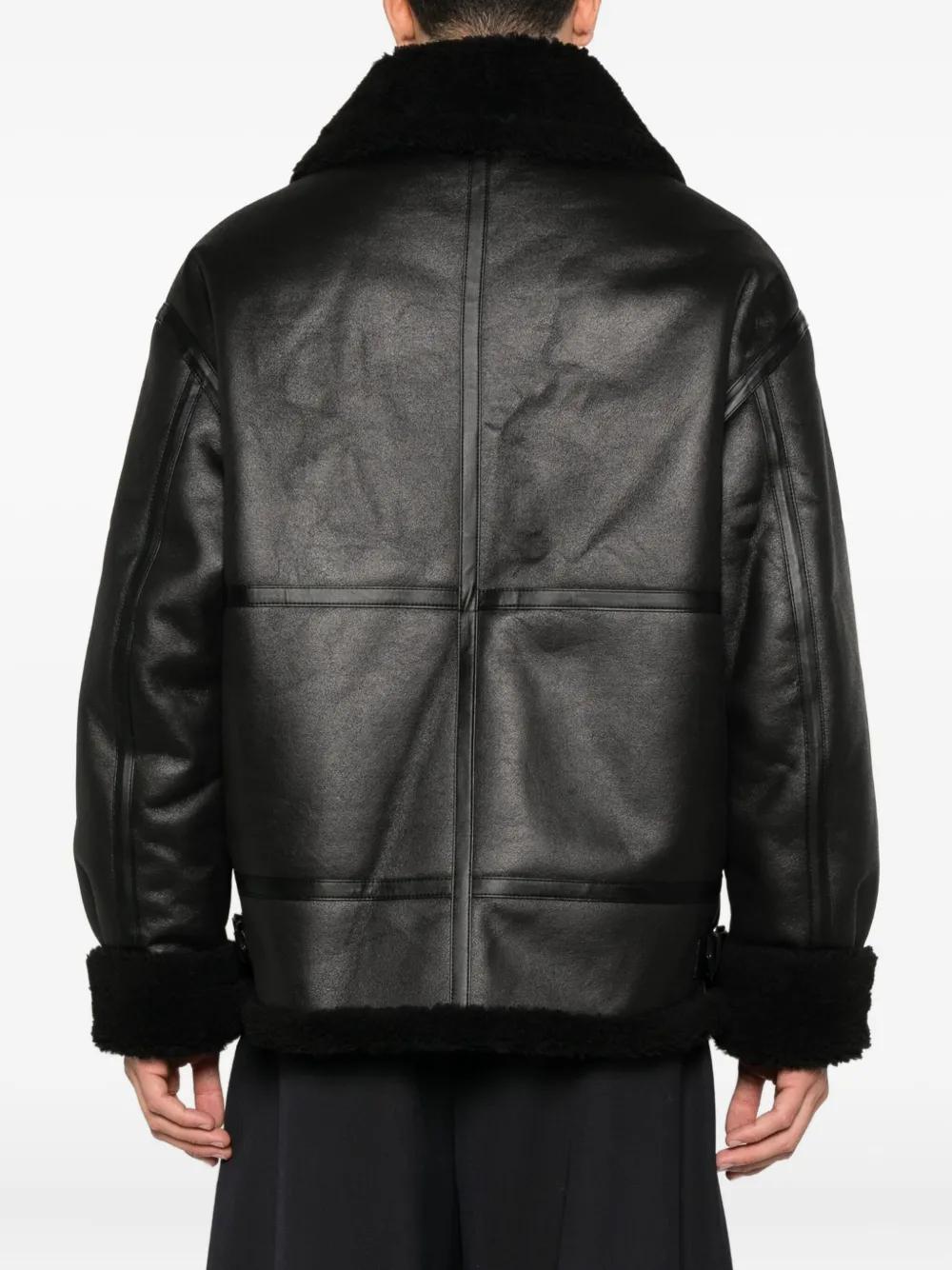 dunst-black-Shearling-Collar-