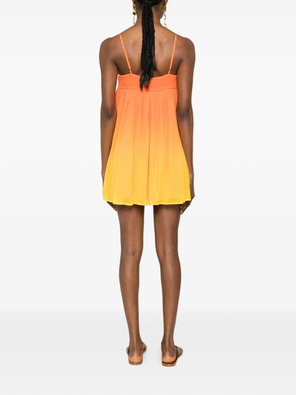 strapless open back dress Carioca Sunrise Gradient Maxi Dress
