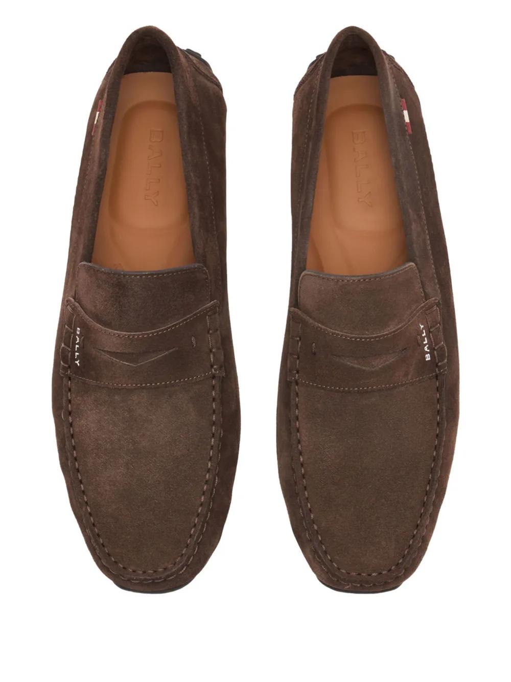 Bally Pilot Driver Suede Loafers in Brown for Men | Lyst display picture 1
