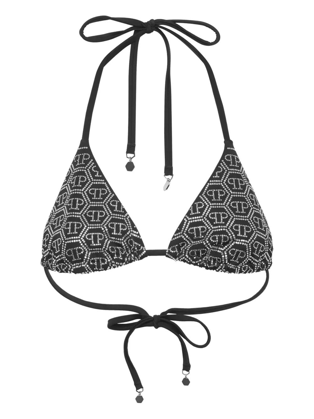 【関税・送料込み】PHILIPP PLEIN ビキニ Philipp Plein crystal-embellished Bikini | Pink | FARFETCH