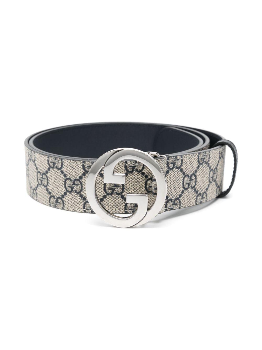Gucci Blondie Gg Supreme Belt in Black for Men Lyst UK