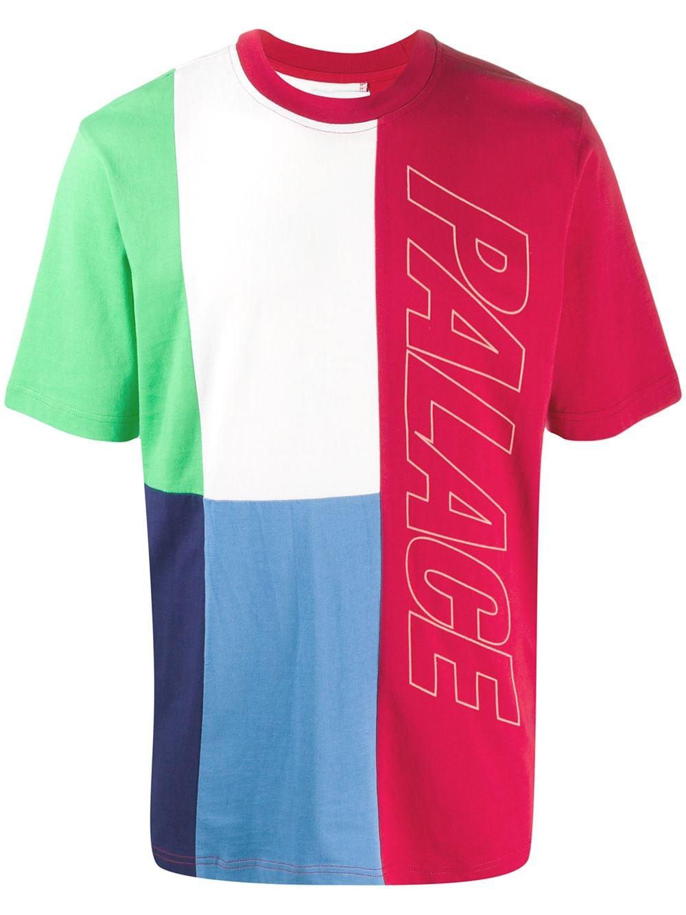 Palace Cotton Flaggin Colour Block T-shirt in Red for Men - Lyst