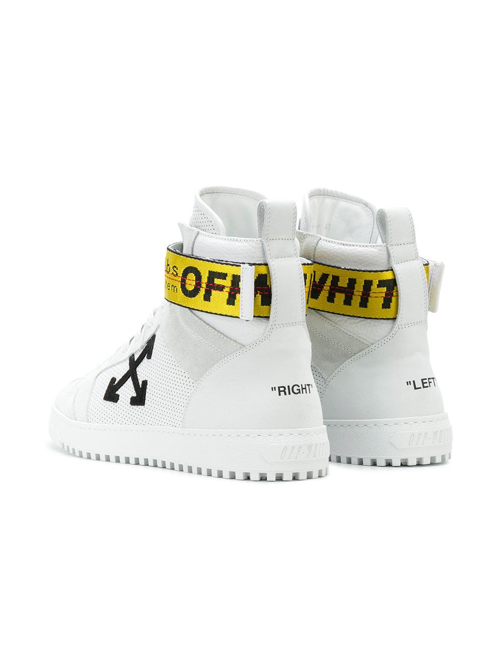 Off-White c/o Abloh Industrial Tape High Top Sneakers White for | Lyst