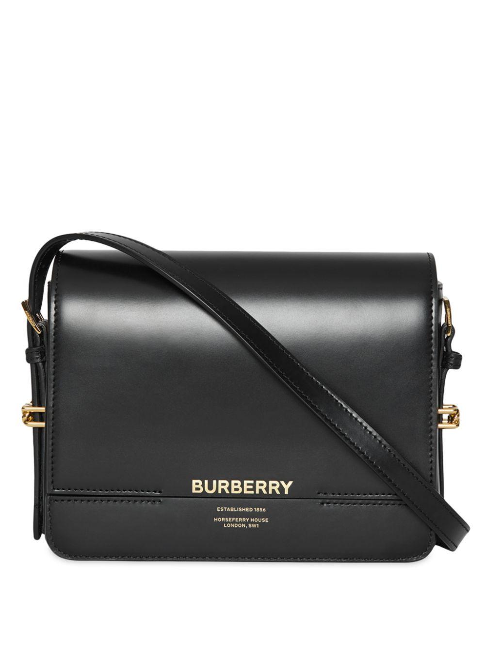 Burberry Horse Ferry Smooth Shoulder Bag in Black Save 10 Lyst