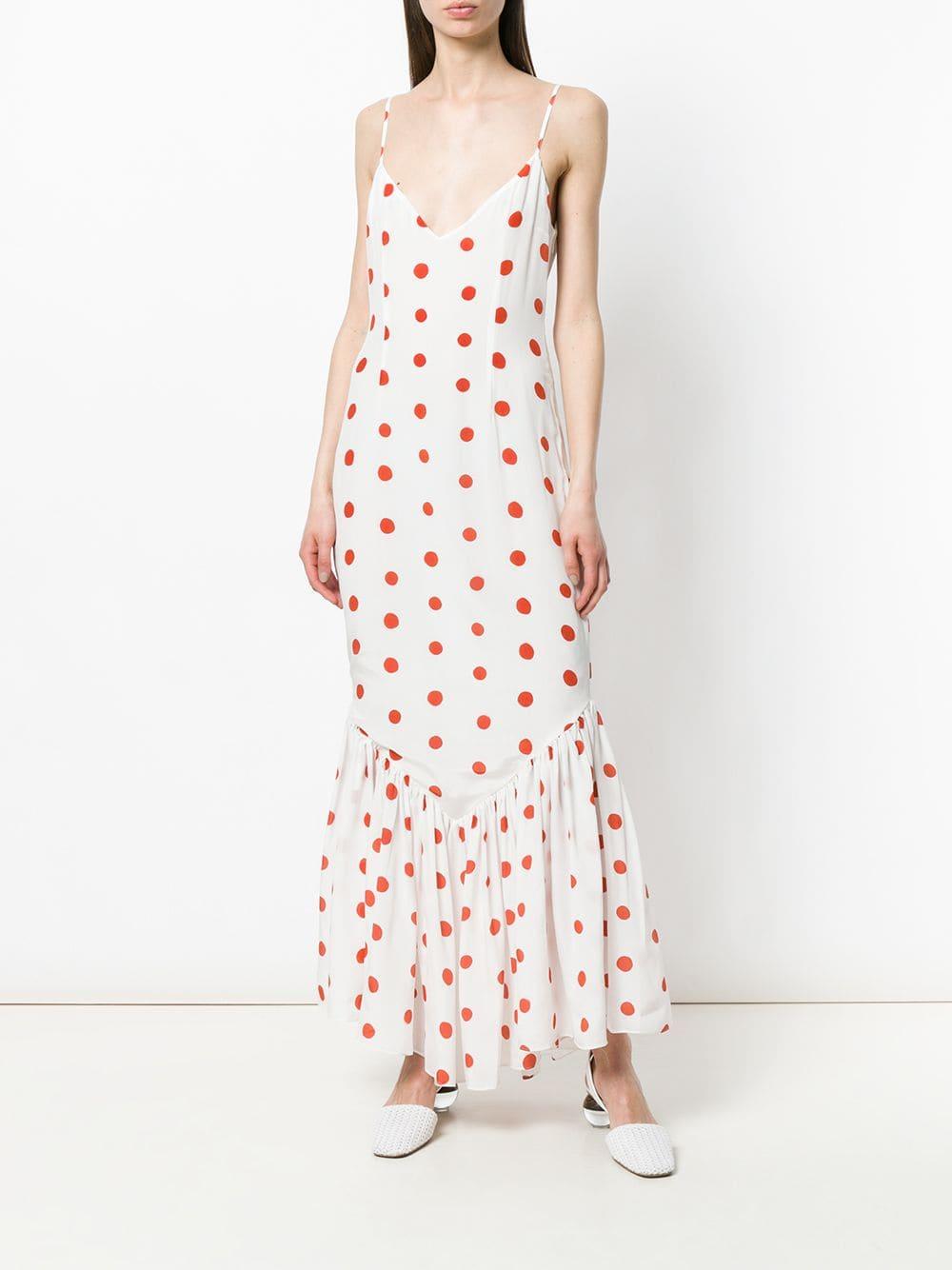 de la vali polka dot dress