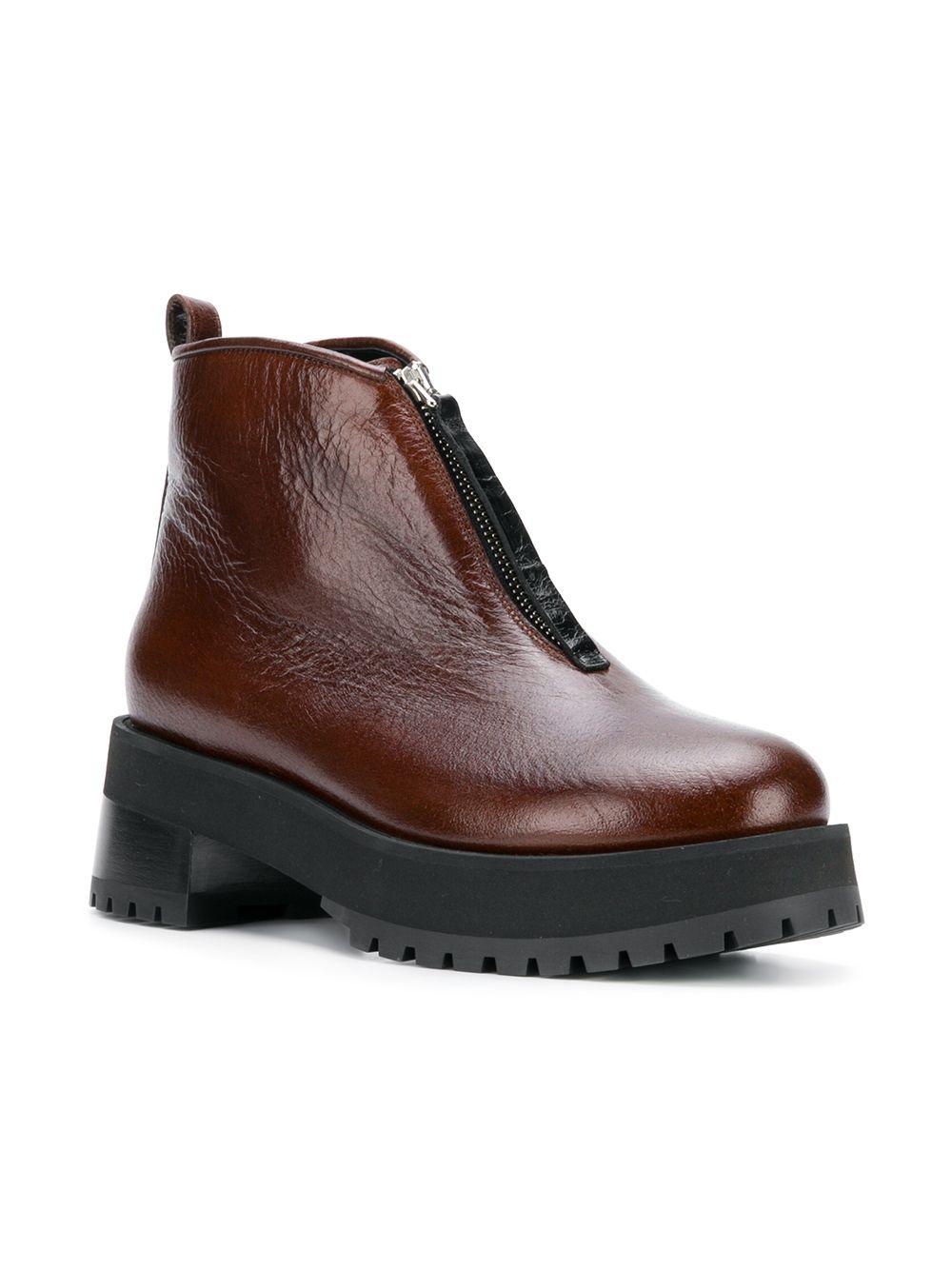 Marni Rubber Chunky Platform Boots in Brown - Lyst