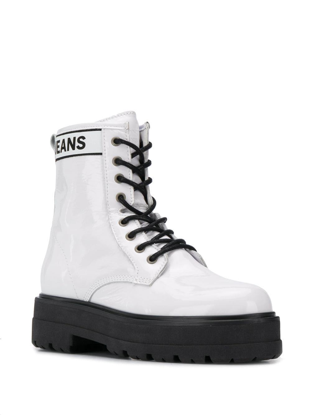 tommy hilfiger white boots