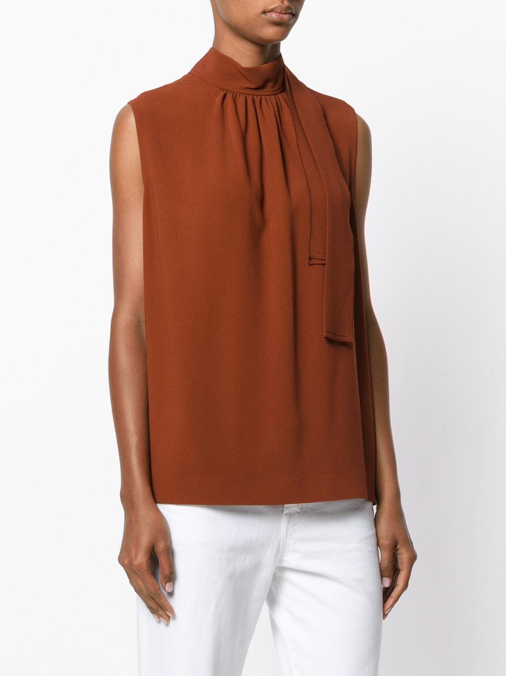 Lyst Joseph Sleeveless Blouse in Brown